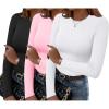 Long Sleeve-black white pink