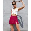 imageZeagoo Womens Mini Skirts Elastic High Waisted Satin Silk ALine Zipper Split Slit 2025 Party SkirtRose