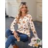 imageZeagoo Long Sleeve Shirts for Women Casual V Neck Fall Tops Dressy Summer Work Blouses ClothesHalloween 104