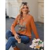 imageZeagoo Long Sleeve Shirts for Women Casual V Neck Fall Tops Dressy Summer Work Blouses ClothesHalloween 105
