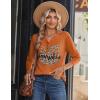 imageZeagoo Long Sleeve Shirts for Women Casual V Neck Fall Tops Dressy Summer Work Blouses ClothesHalloween 105