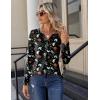 imageZeagoo Long Sleeve Shirts for Women Casual V Neck Fall Tops Dressy Summer Work Blouses ClothesHalloween 36