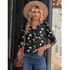 imageZeagoo Long Sleeve Shirts for Women Casual V Neck Fall Tops Dressy Summer Work Blouses ClothesHalloween 36