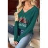 imageZeagoo Women Long Sleeve Tops Dressy Casual V Neck Tshirts Basics Tee 2025 Fall Trendy ClothesSd484