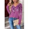 imageZeagoo Women Long Sleeve Tops Dressy Casual V Neck Tshirts Basics Tee 2025 Fall Trendy ClothesSf219