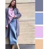 imageZeagoo Womens Satin Skirt High Waist Midi Skirt Flowy Hem Silk Skirts Casual Summer Slip SkirtClear Blue