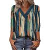 imageZeagoo Women Long Sleeve Tops Dressy Casual V Neck Tshirts Basics Tee 2025 Fall Trendy ClothesCx289