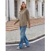 imageZeagoo Hoodies for Women Long Sleeve Drawstring V Neck Pullover Sweatshirts Shirts Loose Casual Fall TopsApricot