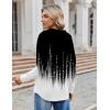 imageZeagoo Hoodies for Women Long Sleeve Drawstring V Neck Pullover Sweatshirts Shirts Loose Casual Fall TopsBlackwhite