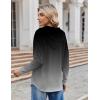 imageZeagoo Hoodies for Women Long Sleeve Drawstring V Neck Pullover Sweatshirts Shirts Loose Casual Fall TopsGrey Gradient