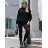 imageZeagoo Womens Fleece Hoodies Soft Midweight Casual Hooded Sweatshirts Y2K Fall Winter Pullover Tops Kangaroo PocketBlack