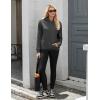 imageZeagoo Womens Fleece Hoodies Soft Midweight Casual Hooded Sweatshirts Y2K Fall Winter Pullover Tops Kangaroo PocketDrak Grey