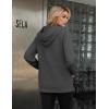 imageZeagoo Womens Fleece Hoodies Soft Midweight Casual Hooded Sweatshirts Y2K Fall Winter Pullover Tops Kangaroo PocketDrak Grey