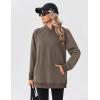 imageZeagoo Womens Fleece Hoodies Soft Midweight Casual Hooded Sweatshirts Y2K Fall Winter Pullover Tops Kangaroo PocketGrey