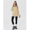 imageZeagoo Womens Fleece Hoodies Soft Midweight Casual Hooded Sweatshirts Y2K Fall Winter Pullover Tops Kangaroo PocketLight Brown