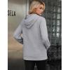 imageZeagoo Womens Fleece Hoodies Soft Midweight Casual Hooded Sweatshirts Y2K Fall Winter Pullover Tops Kangaroo PocketLight Grey