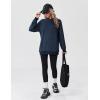 imageZeagoo Womens Fleece Hoodies Soft Midweight Casual Hooded Sweatshirts Y2K Fall Winter Pullover Tops Kangaroo PocketNavy Blue