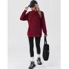 imageZeagoo Womens Fleece Hoodies Soft Midweight Casual Hooded Sweatshirts Y2K Fall Winter Pullover Tops Kangaroo PocketWine Red