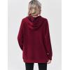 imageZeagoo Womens Fleece Hoodies Soft Midweight Casual Hooded Sweatshirts Y2K Fall Winter Pullover Tops Kangaroo PocketWine Red