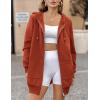 imageZeagoo Womens Zip Up Hoodies Long Sleeve Fall Tunic Hooded Sweatshirt Oversized Fleece Jacket With Pockets Fall Coats 2025Caramel