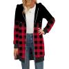 imageZeagoo Womens Zip Up Hoodies Long Sleeve Fall Tunic Hooded Sweatshirt Oversized Fleece Jacket With Pockets Fall Coats 2025Plaidprint