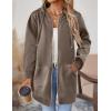 imageZeagoo Zip Up Hoodies For Women Long Sleeve Oversized Sweatshirts Casual Lightweight Fleece Jackets With Pockets02coffeegrey
