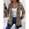 imageZeagoo Zip Up Hoodies For Women Long Sleeve Oversized Sweatshirts Casual Lightweight Fleece Jackets With PocketsLeopard Print