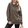 imageZeagoo Womens Fleece Hoodies Soft Midweight Casual Hooded Sweatshirts Y2K Fall Winter Pullover Tops Kangaroo PocketGrey