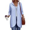 imageZeagoo Womens Zip Up Hoodies Oversized Fleece Long Sleeve Tunic Sweatshirts Casual 2025 Fall Jacket Coat with Pocket Light Grey