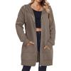 imageZeagoo Zip Up Hoodies For Women Long Sleeve Oversized Sweatshirts Casual Lightweight Fleece Jackets With Pockets02coffeegrey