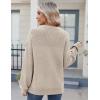 imageZeagoo Womens 2025 Fall Chunky Knit Sweater Oversized Crewneck Long Sleeve Winter Cotton Pullover Sweaters Jumper TopsBeige