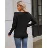 imageZeagoo Womens 2025 Fall Sweaters Long Sleeve V Neck Knit Pullovers Business Casual Sweater TopsBlack