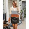 imageZeagoo Womens 2025 Fall Sweaters Long Sleeve V Neck Knit Pullovers Business Casual Sweater TopsGreyorange