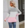 imageZeagoo Womens 2025 Fall Sweaters Long Sleeve V Neck Knit Pullovers Business Casual Sweater TopsGreypink
