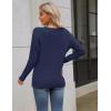 imageZeagoo Womens 2025 Fall Sweaters Long Sleeve V Neck Knit Pullovers Business Casual Sweater TopsNavy