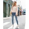 imageZeagoo Womens 2025 Fall VNeck Cropped Sweater Trendy Long Latern Sleeve Ribbed Knit Pullover Crop TopsApricot