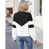 imageZeagoo Womens 2025 Fall VNeck Cropped Sweater Trendy Long Latern Sleeve Ribbed Knit Pullover Crop TopsBlack White