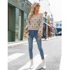 imageZeagoo Womens 2025 Fall VNeck Cropped Sweater Trendy Long Latern Sleeve Ribbed Knit Pullover Crop TopsDot Khaki
