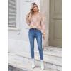 imageZeagoo Womens 2025 Fall VNeck Cropped Sweater Trendy Long Latern Sleeve Ribbed Knit Pullover Crop TopsKhakiplaid