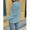 imageZeagoo Womens Fall Tops 2025 Fashion V Neck Long Sleeve Pullover Sweater SXXLBlue
