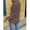 imageZeagoo Womens Fall Tops 2025 Fashion V Neck Long Sleeve Pullover Sweater SXXLBrown