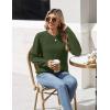 imageZeagoo Womens Fall Tops 2025 Fashion V Neck Long Sleeve Pullover Sweater SXXLDark Green