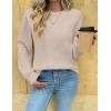 imageZeagoo Womens Fall Tops 2025 Fashion V Neck Long Sleeve Pullover Sweater SXXLGray