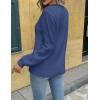 imageZeagoo Womens Fall Tops 2025 Fashion V Neck Long Sleeve Pullover Sweater SXXLNavy Blue