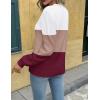 imageZeagoo Womens Fall Tops 2025 Fashion V Neck Long Sleeve Pullover Sweater SXXLWhite Wine Red