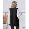imageZeagoo Womens Sweater Vest 2025 Oversized Sleeveless V Neck Pullovers with Pocket Knitted Fall OutfitsBlack