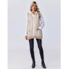 imageZeagoo Womens Sweater Vest 2025 Oversized Sleeveless V Neck Pullovers with Pocket Knitted Fall OutfitsKhaki Houndstooth
