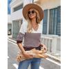imageZeagoo Womens Sweaters Fall 2025 Long Sleeve Knit Pullover V Neck Lightweight Crochet Sweater Tops Dressy CasualColorblock Jh284
