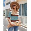 imageZeagoo Womens Sweaters Fall 2025 Long Sleeve Knit Pullover V Neck Lightweight Crochet Sweater Tops Dressy CasualColorblock Tz163
