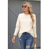 imageZeagoo Womens Sweaters Loose Knit Side Button 2025 Fall Fashion Trendy Casual Pullover Tops ClothesApricot